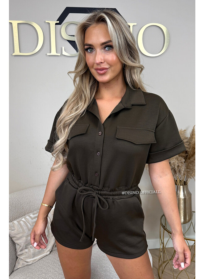 CHOCO - 'SHANIA PLAYSUIT' - PREMIUM QUALITY COMFY PLAYSUIT