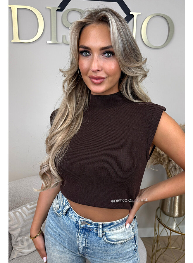 CHOCO - 'CLEO' - BOYFRIEND PUFF SHOULDER TOP