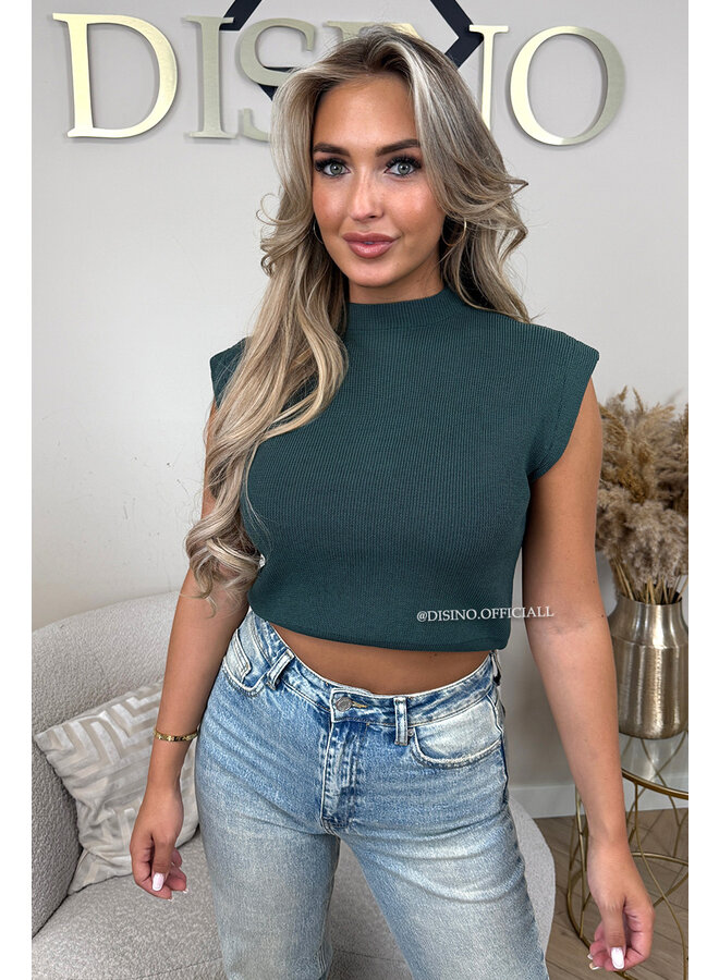 PETROL - 'CLEO' - BOYFRIEND PUFF SHOULDER TOP