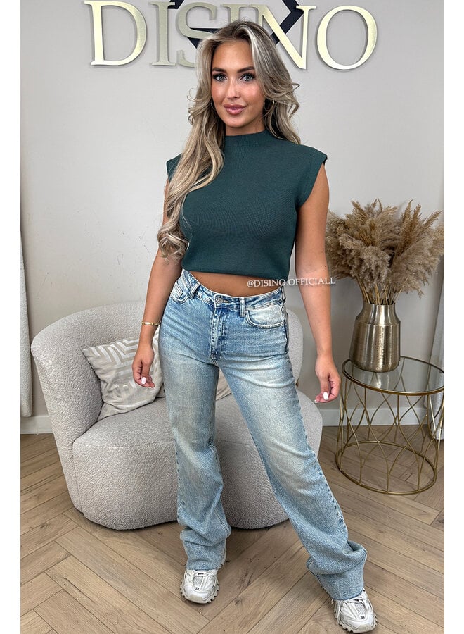 PETROL - 'CLEO' - BOYFRIEND PUFF SHOULDER TOP