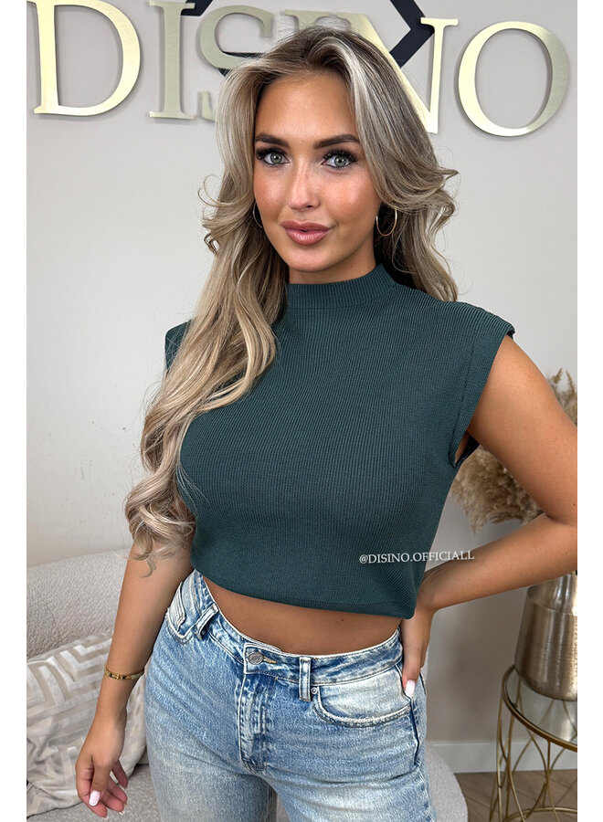 PETROL - 'CLEO' - BOYFRIEND PUFF SHOULDER TOP