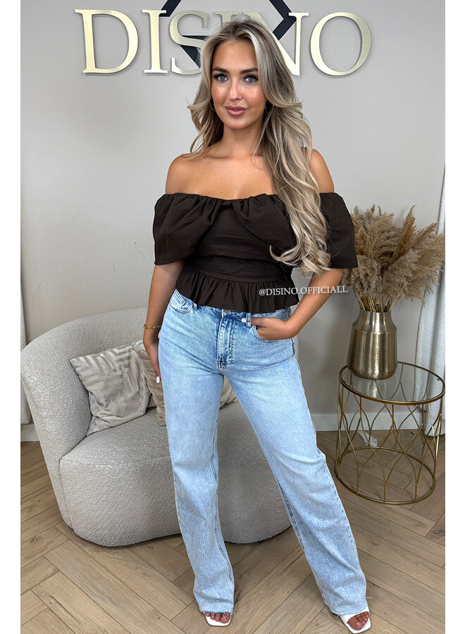 CHOCO - 'INDY TOP' - OFF SHOULDER LAYERED TOP