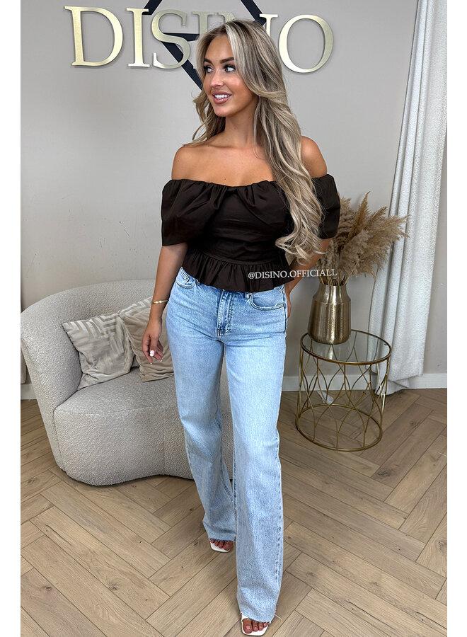 CHOCO - 'INDY TOP' - OFF SHOULDER LAYERED TOP