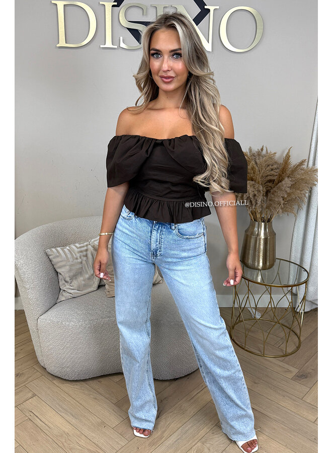 CHOCO - 'INDY TOP' - OFF SHOULDER LAYERED TOP