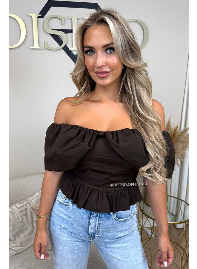 CHOCO - 'INDY TOP' - OFF SHOULDER LAYERED TOP