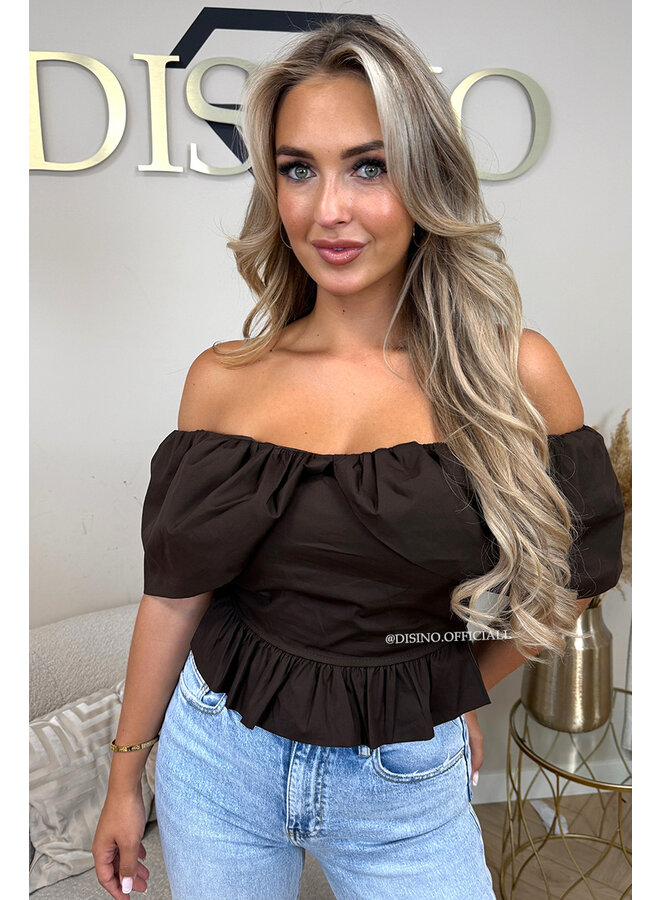 CHOCO - 'INDY TOP' - OFF SHOULDER LAYERED TOP