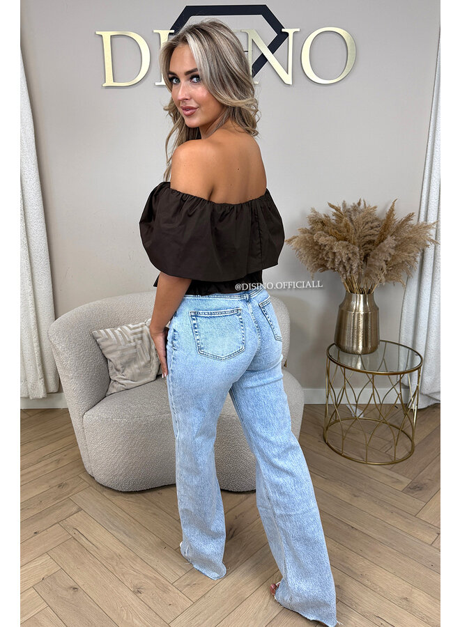 CHOCO - 'INDY TOP' - OFF SHOULDER LAYERED TOP