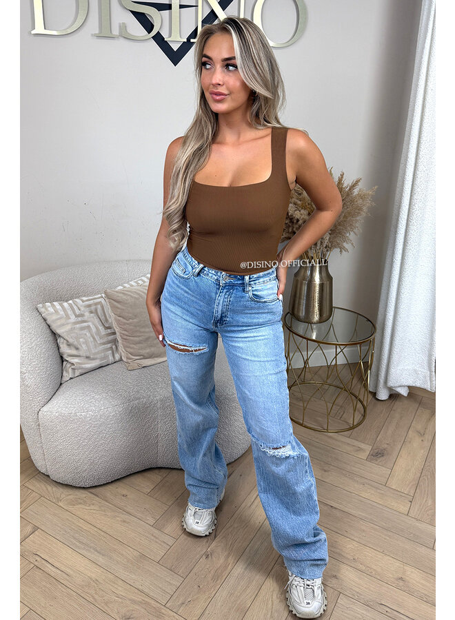 CAMEL - 'AMAYA TOP' - SHAPING SKIMMS INSPIRED TOP