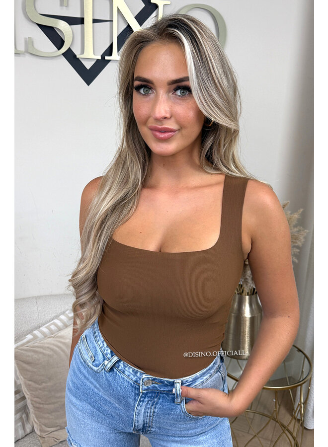 CAMEL - 'AMAYA TOP' - SHAPING SKIMMS INSPIRED TOP