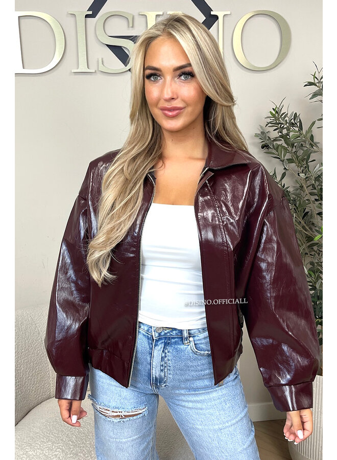 BORDEAUX - 'ROXANE JACKET' - PRETTY LAQUÉ JACKET