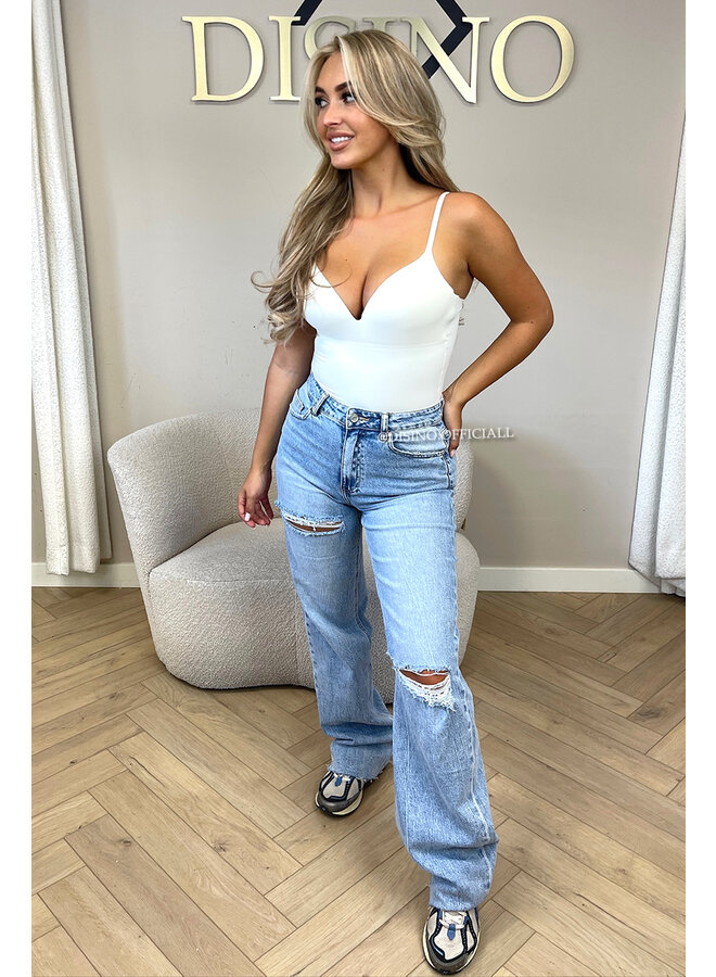 WHITE - 'SHAPING BODYSUIT' - CLASSY SHAPING SEAMLESS BODYSUIT