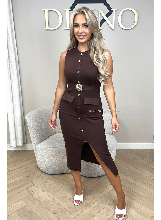 CHOCO - 'VICTORIA DRESS' - MAXI CLASSY BODYCON DRESS