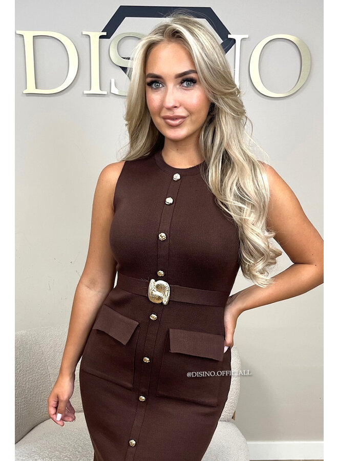 CHOCO - 'VICTORIA DRESS' - MAXI CLASSY BODYCON DRESS