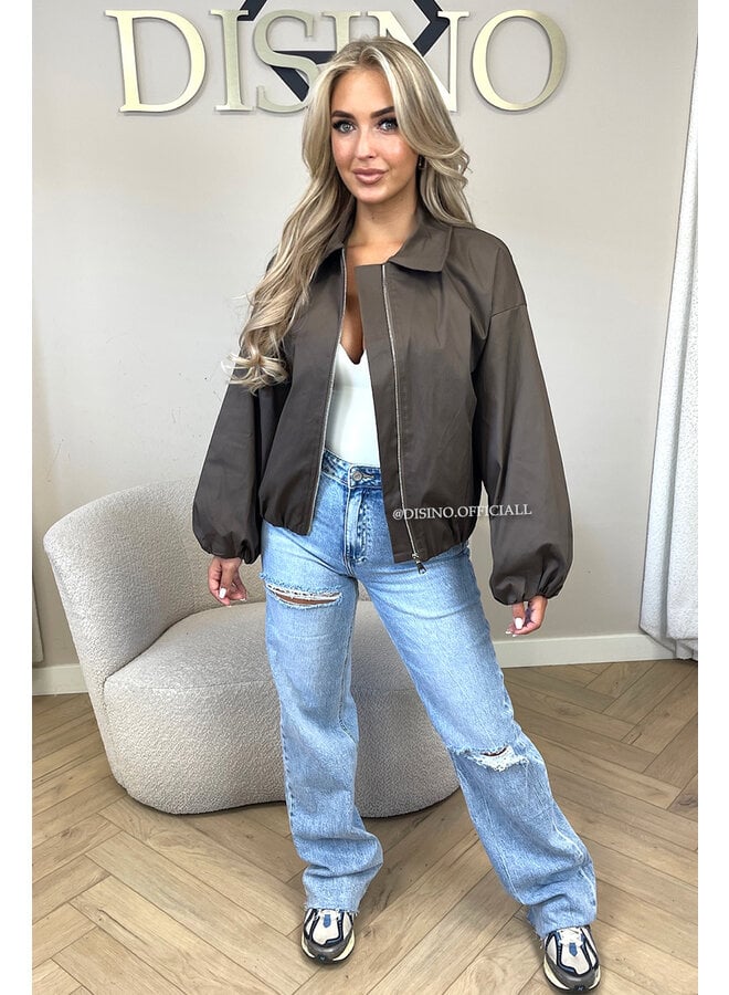 CHOCO - 'SAPHIRA JACKET' - OVERSIZED CLASSY BOMBER JACKET