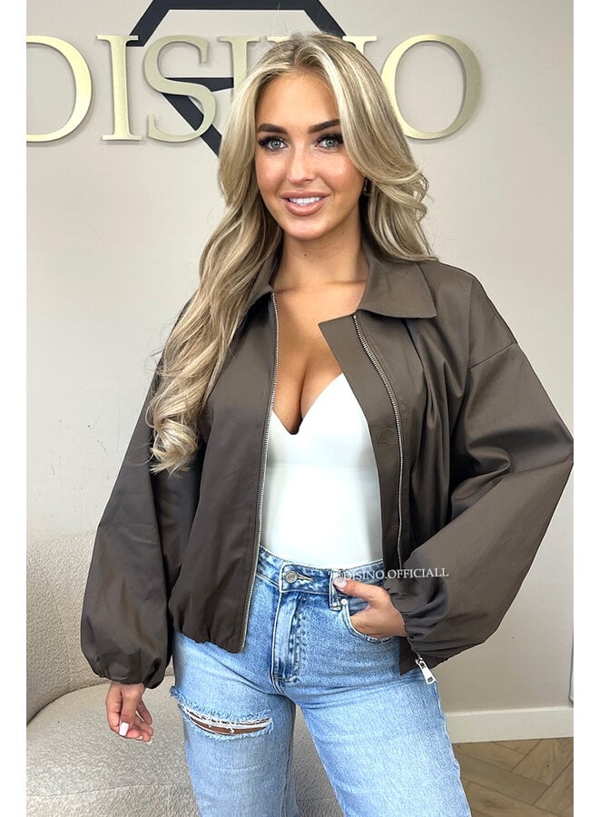 CHOCO - 'SAPHIRA JACKET' - OVERSIZED CLASSY BOMBER JACKET