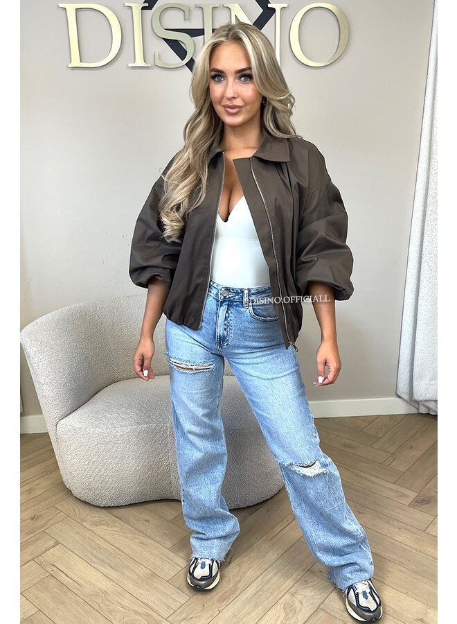 CHOCO - 'SAPHIRA JACKET' - OVERSIZED CLASSY BOMBER JACKET
