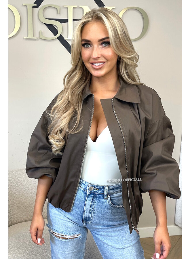 CHOCO - 'SAPHIRA JACKET' - OVERSIZED CLASSY BOMBER JACKET