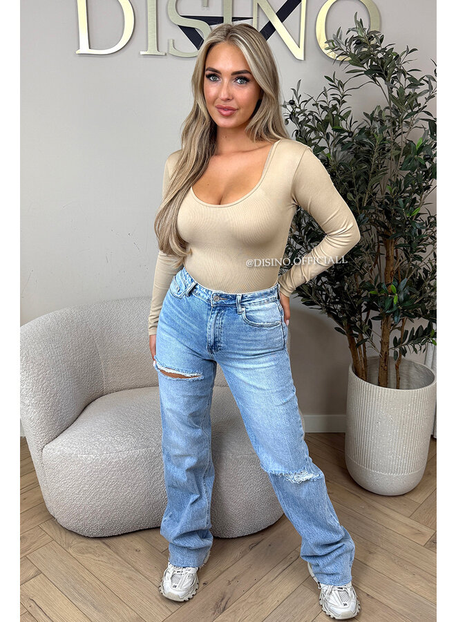 NUDE - 'JAMILLA BODYSUIT' - SUPER SHAPING RIBBED BODYSUIT
