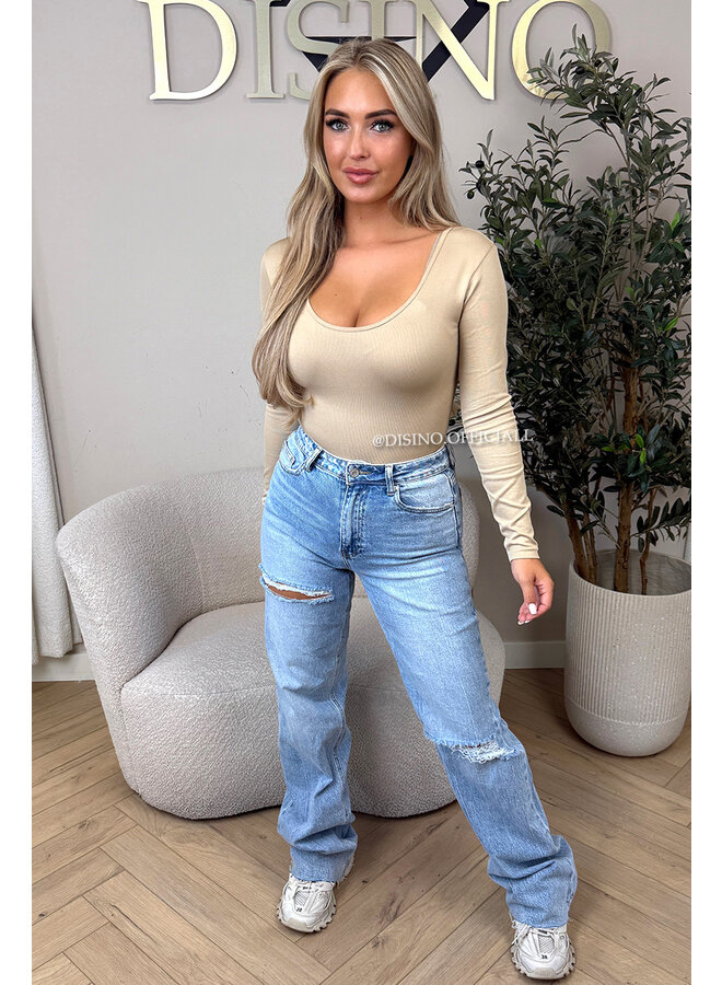 NUDE - 'JAMILLA BODYSUIT' - SUPER SHAPING RIBBED BODYSUIT