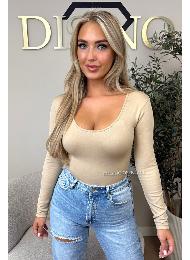 NUDE - 'JAMILLA BODYSUIT' - SUPER SHAPING RIBBED BODYSUIT