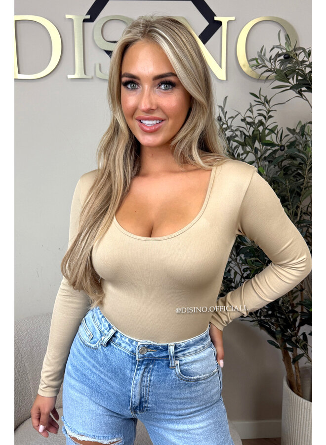 NUDE - 'JAMILLA BODYSUIT' - SUPER SHAPING RIBBED BODYSUIT