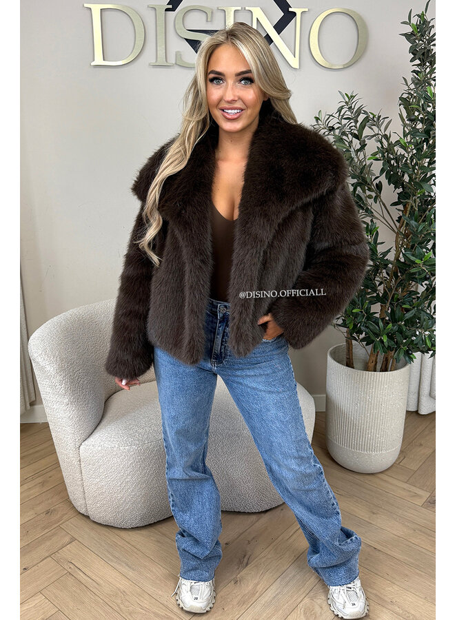 CHOCO - 'CHLOÉ V2 COAT' - PREMIUM QUALITY FAUX FUR OVERSIZED COAT