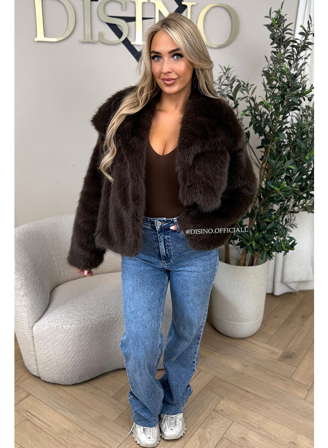 CHOCO - 'CHLOÉ V2 COAT' - PREMIUM QUALITY FAUX FUR OVERSIZED COAT