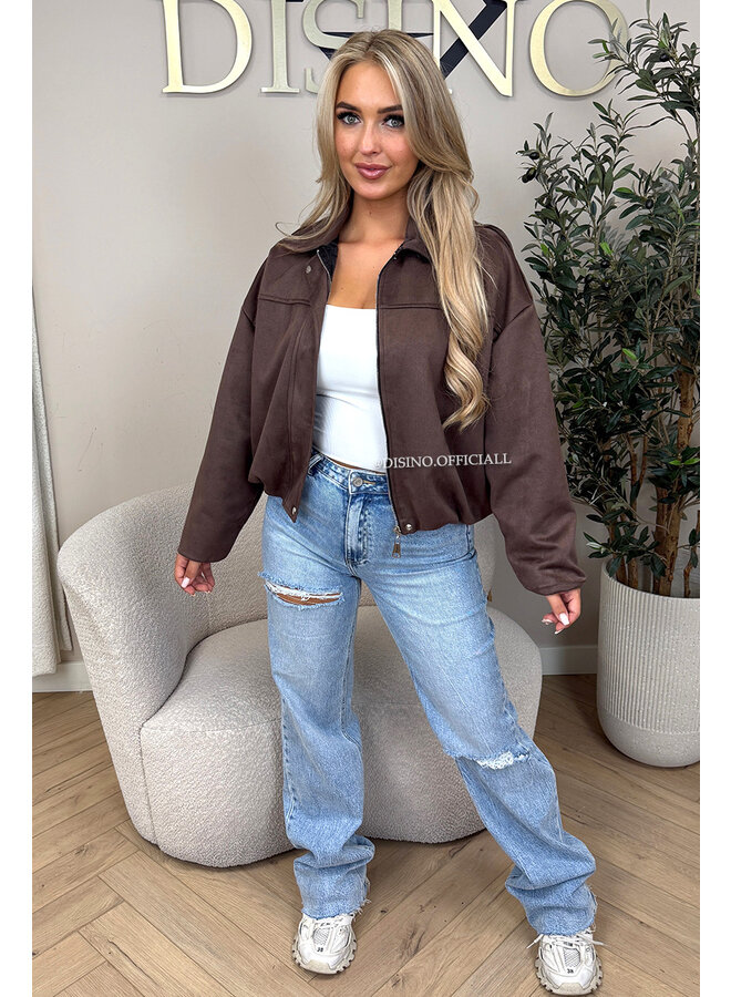 CHOCO - 'ROSIE V2 JACKET' - SUEDE BOMBER JACKET