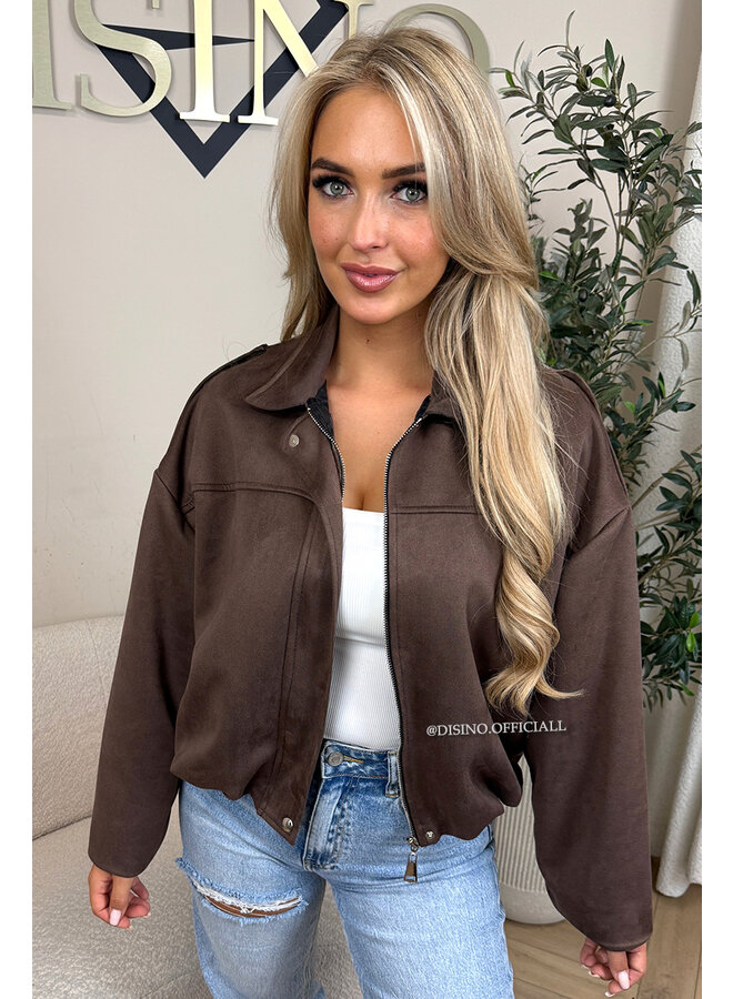 CHOCO - 'ROSIE V2 JACKET' - SUEDE BOMBER JACKET