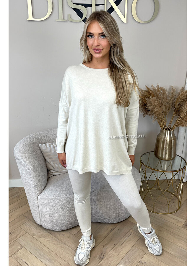 BEIGE - 'KAYLEE' - FASHIONABLE SOFT COMFY SET