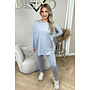 GREY - 'KAYLEE' - FASHIONABLE SOFT COMFY SET