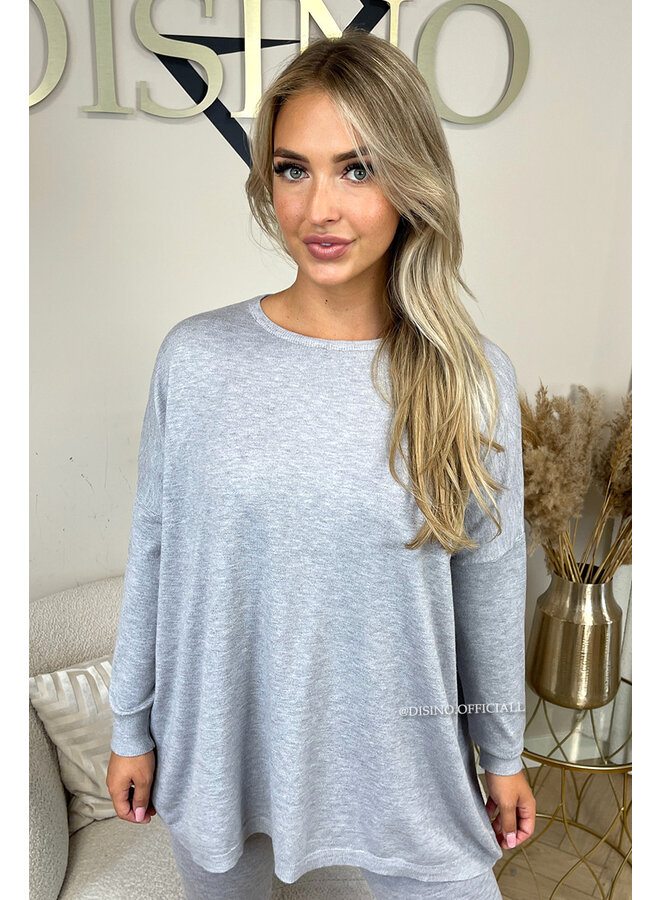 GREY - 'KAYLEE' - FASHIONABLE SOFT COMFY SET