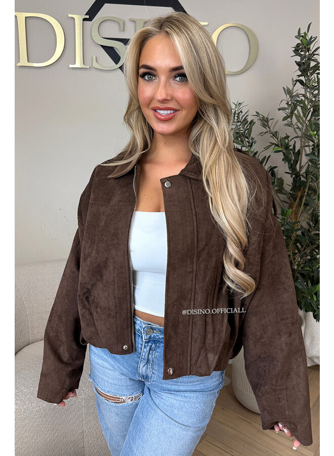 CHOCO - 'ROSIE JACKET' - PREMIUM QUALITY SUEDE BOMBER JACKET