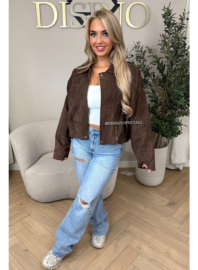 CHOCO - 'ROSIE JACKET' - PREMIUM QUALITY SUEDE BOMBER JACKET