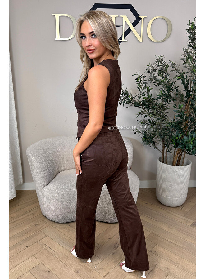 CHOCO - 'NALEYA GILET' - SUEDE GILET TOP