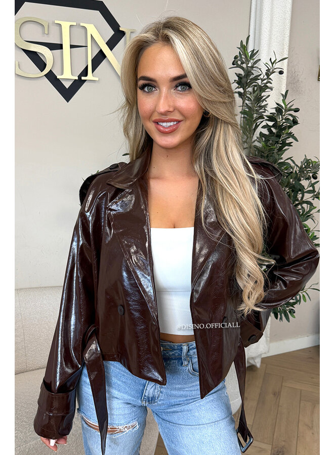 CHOCO - 'ROXANE BIKER JACKET' - PRETTY LAQUÉ BIKER JACKET