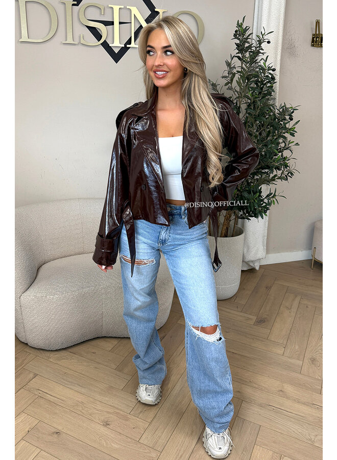 CHOCO - 'ROXANE BIKER JACKET' - PRETTY LAQUÉ BIKER JACKET