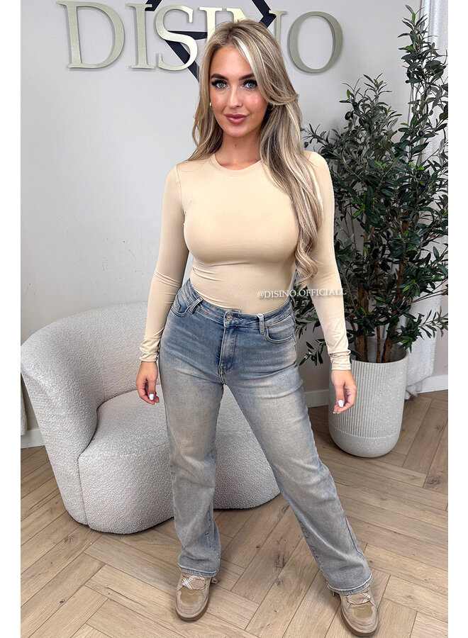 NUDE - 'KRISTEL' - ROUND NECK PERFECT FIT BODYSUIT