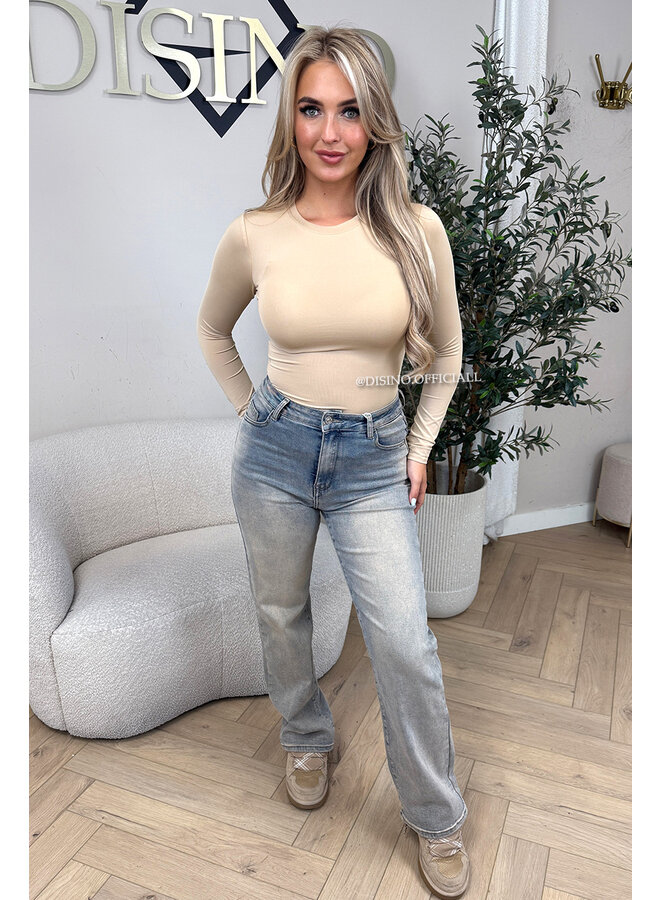 DIRTY WASHING - 'GENEVA V2' - SUPER STRETCH WIDE LEG JEANS