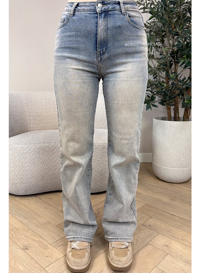 DIRTY WASHING - 'GENEVA V2' - SUPER STRETCH WIDE LEG JEANS