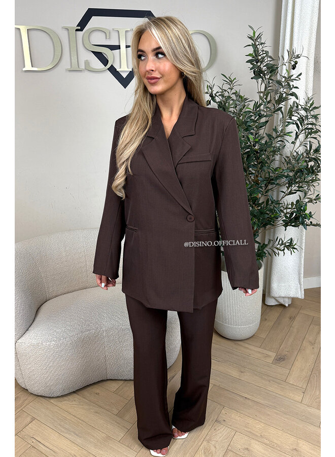 CHOCO - 'MAEVA BLAZER SET' - OVERSIZED BOYFRIEND BLAZER + PANTALON SET