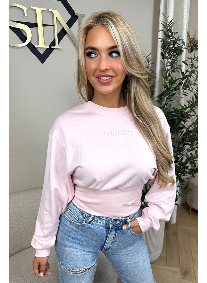 PINK - 'SNATCHED SWEATER' - PREMIUM QUALITY REDEFINED SNATCHED SWEATER TOP