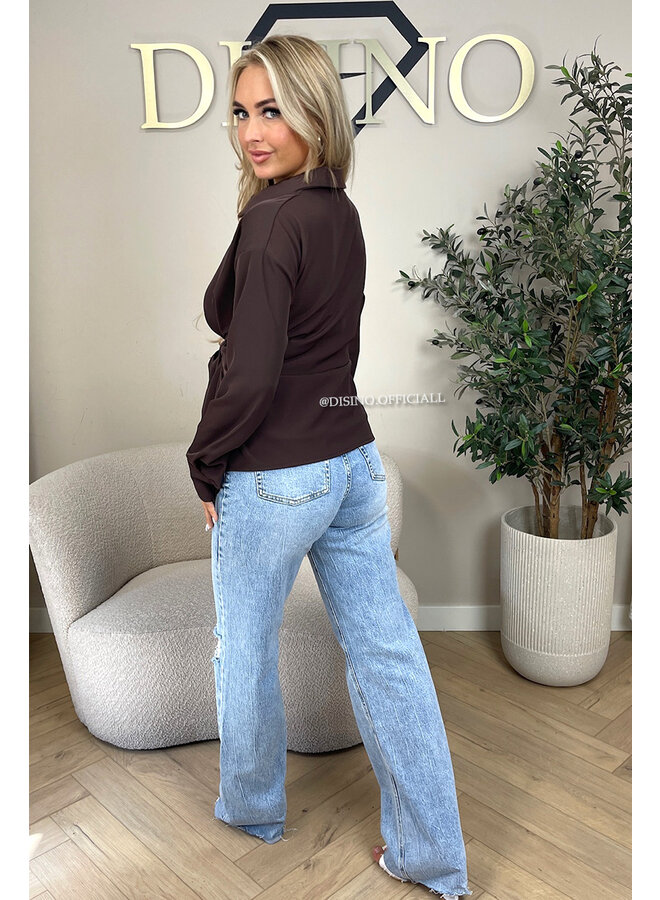 CHOCO - 'ELENI BLOUSE' - PREMIUM QUALITY KNOT BLOUSE