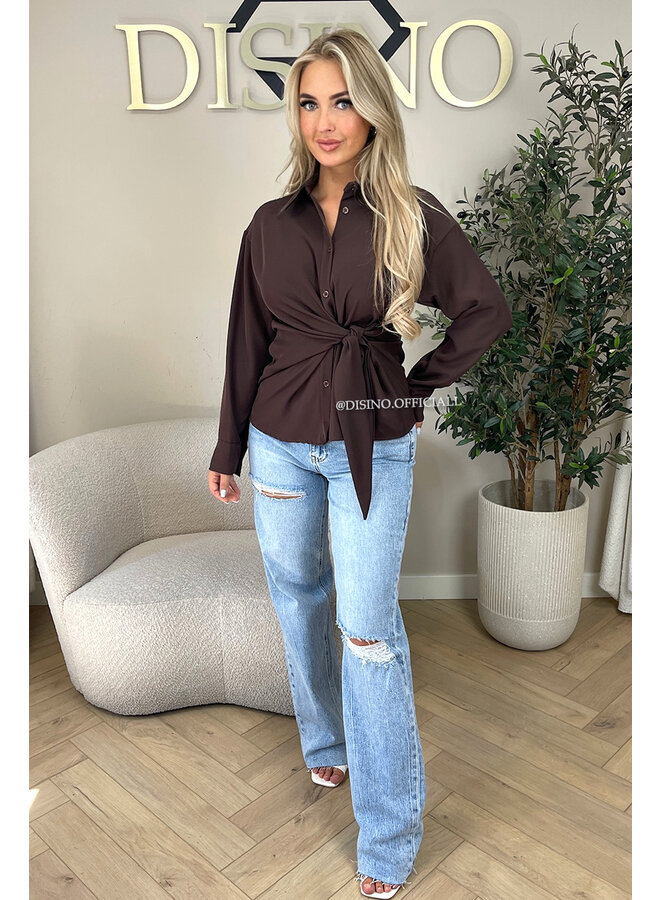 CHOCO - 'ELENI BLOUSE' - PREMIUM QUALITY KNOT BLOUSE