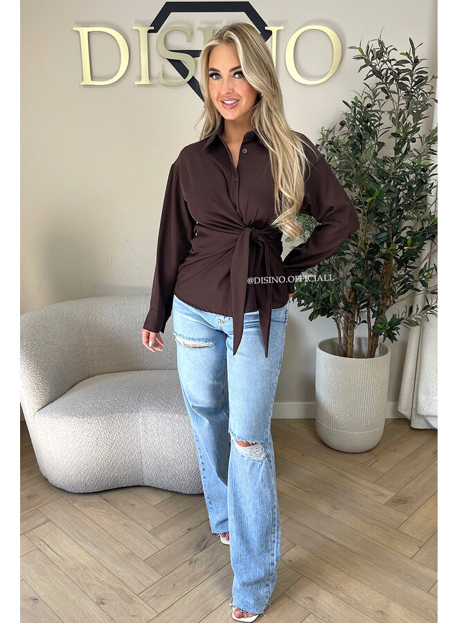 CHOCO - 'ELENI BLOUSE' - PREMIUM QUALITY KNOT BLOUSE