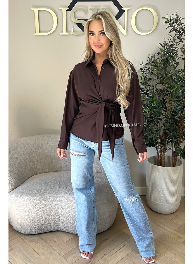 CHOCO - 'ELENI BLOUSE' - PREMIUM QUALITY KNOT BLOUSE