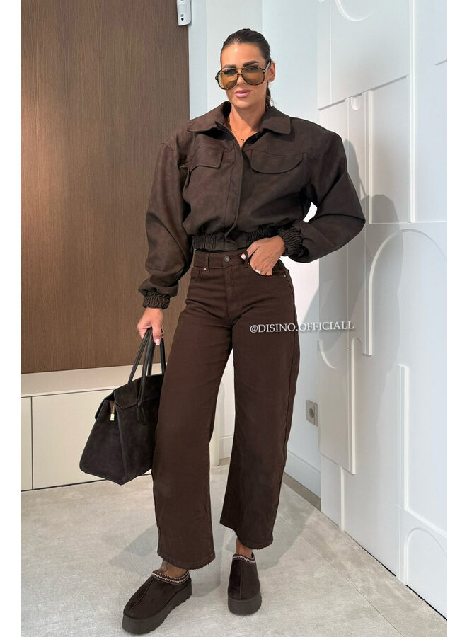 CHOCO - 'MOM FIT BALLOON JEANS' - STRETCH VIRAL BALLOON LEG JEANS