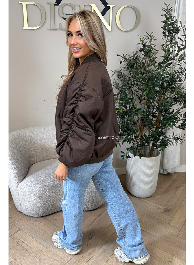 CHOCO - 'DANI BOMBER' - OVERSIZED PUFFER BOMBER JACKET