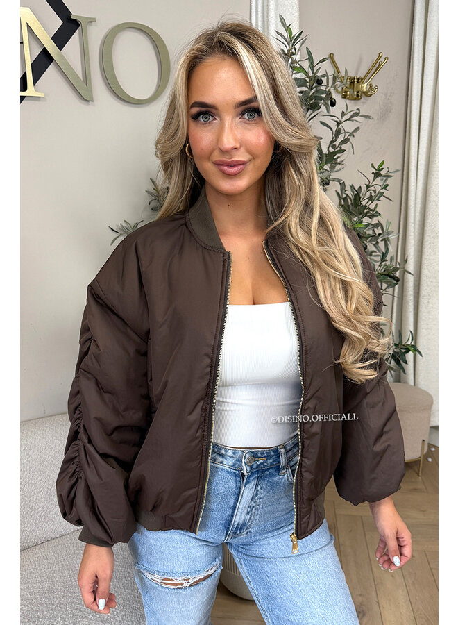 CHOCO - 'DANI BOMBER' - OVERSIZED PUFFER BOMBER JACKET