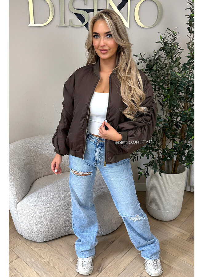 CHOCO - 'DANI BOMBER' - OVERSIZED PUFFER BOMBER JACKET